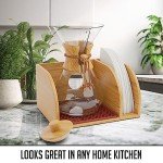 HEXNUB Bamboo Stand for Pour Over Coffee Makers