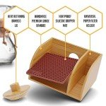 HEXNUB Bamboo Stand for Pour Over Coffee Makers