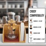 HEXNUB Bamboo Stand for Pour Over Coffee Makers