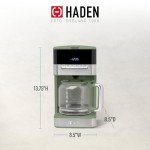 Haden 12-Cup Programmable Drip Coffee Maker - Green