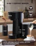 ZACME 4-in-1 Mini Coffee Maker with Frother