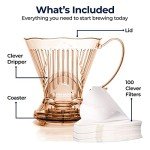 Clever Coffee Dripper 18 oz with Filters