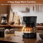 Electactic 5-Cup Coffee Maker with Delay Brew