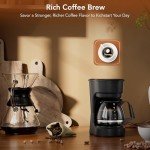 Electactic 5-Cup Coffee Maker with Delay Brew