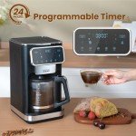 Gevi 12-Cup Programmable Touch Screen Coffee Maker