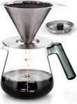 Aquach 28oz Pour Over Coffee Maker Set