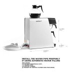 12-Cup Commercial Drip Coffee Maker with Carafes