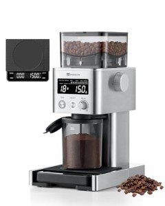 MOKKOM Bluetooth Coffee Grinder with Scale & 31 Settings