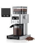MOKKOM Bluetooth Coffee Grinder with Scale & 31 Settings