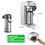 NUPANT 2.2L Commercial Coffee Brewer with Thermal Carafe