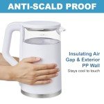 Tesslux Glass Electric Kettle with Temperature Control