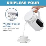 Tesslux Glass Electric Kettle with Temperature Control