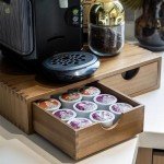 Coffee Pod Storage Box with Organizer Drawer