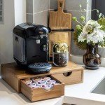 Coffee Pod Storage Box with Organizer Drawer