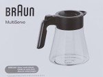 Braun MultiServe Coffee Machine 10-Cup Carafe, Black
