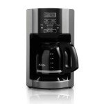 12-Cup Programmable Coffeemaker, Rapid Brew, Brushed Metallic