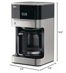 12-Cup Black Braun Brew Sense Coffee Maker