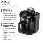 K-Duo Essentials Black K-Cup Pod Brewer