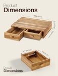 Acacia Wood K Cup and Tea Pod Organizer