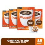 Dunkin' Medium Roast Coffee K-Cup Pods - 4 Pack