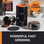 KRUPS Silent Vortex Coffee Grinder - Quiet & Efficient