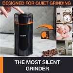 KRUPS Silent Vortex Coffee Grinder - Quiet & Efficient