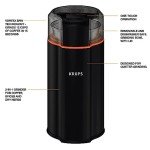 KRUPS Silent Vortex Coffee Grinder - Quiet & Efficient
