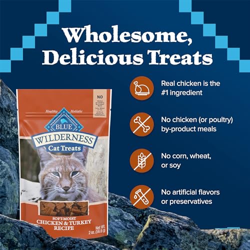 Blue Buffalo Soft-Moist Cat Treats - Chicken & Turkey