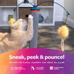 Interactive Carpet Scratch & Spin Post with Wand Toys