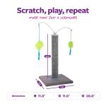 Interactive Carpet Scratch & Spin Post with Wand Toys