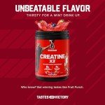Fruit Punch Creatine X3 BCAA Powder, 30 Servings