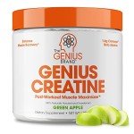 Genius Green Apple Creatine Powder for Muscle Growth
