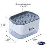 OMAIA 2-in-1 Dish Soap Dispenser & Sponge Holder