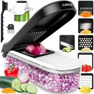 6-in-1 Vegetable Chopper and Cheese Slicer Combo