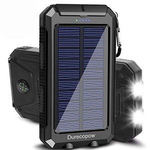 20000mAh Waterproof Solar Charger with Flashlight