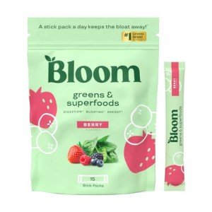 Bloom Nutrition Superfood Greens Powder Sticks - Berry Mix