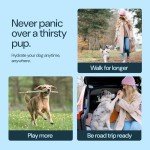 MalsiPree Portable Dog Water Bottle with Bowl