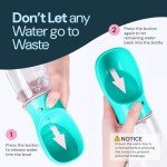 MalsiPree Portable Dog Water Bottle with Bowl