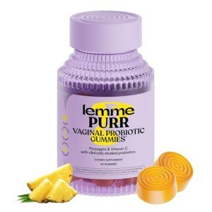 Lemme Purr Women's Probiotic Gummies - Pineapple Flavor