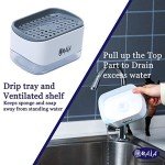 OMAIA 2-in-1 Dish Soap Dispenser & Sponge Holder