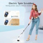 TUYU Cordless Spin Scrubber with Adjustable Handle