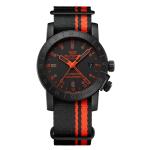 Glycine Airman GMT Swiss Made Automatic 42mm Black Dial Nylon Strap Watch GL0497