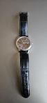 Doxa Slim Line Classic, Stylish 39mm Black Leather Swiss Made Watch; Rare Beauty