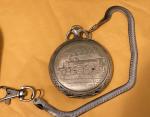     RARE Antique-LARGE-Doxa-Railroad  OPEN FACE SWISS POCKET WATCH