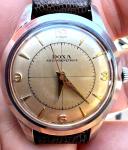Vintage Doxa bulls eye dial cross hair sport 1950's watch Rare all steel works