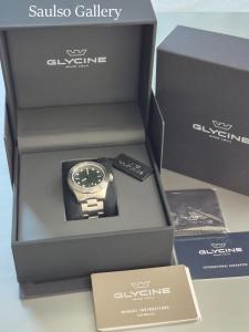 GLYCINE 39mm Combat Green Dial GL0537 new men's automatic watch with box