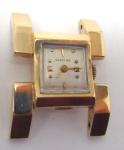 14k Yellow Gold Art Deco Glycine Arm Babin H-Shaped Watch Case with Big Lugs