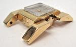 14k Yellow Gold Art Deco Glycine Arm Babin H-Shaped Watch Case with Big Lugs