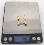 14k Yellow Gold Art Deco Glycine Arm Babin H-Shaped Watch Case with Big Lugs