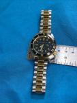 Innovative Time Mens Vintage Dive Watch Quartz Gold Black New Battery
